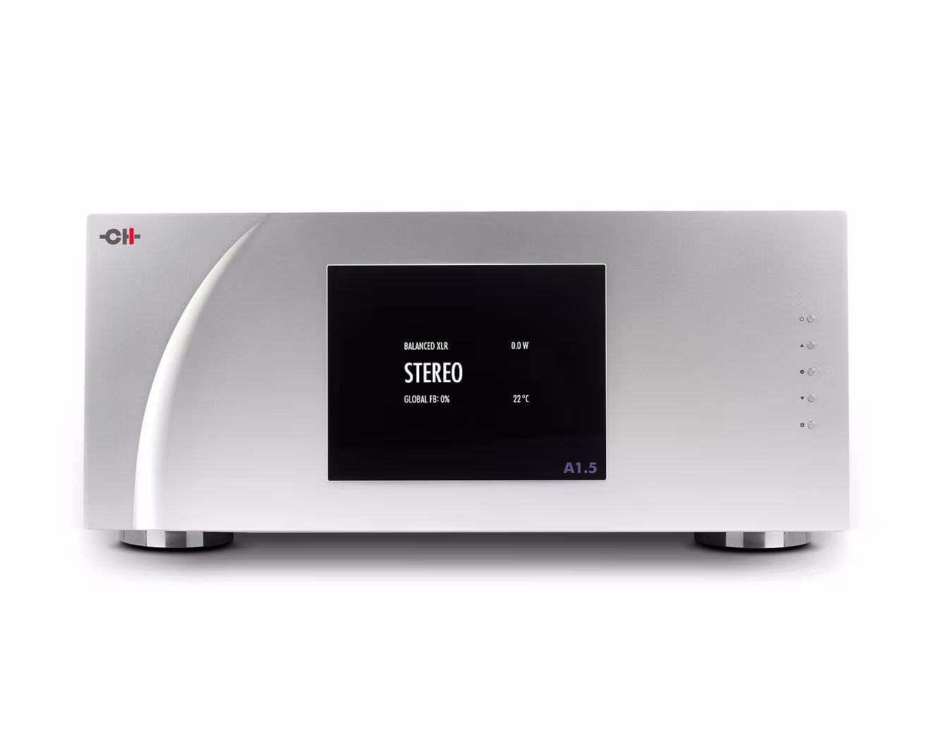 CH Precision A1_5 Two-Channel Power Amplifier - Stereo screen (front view)-Edit.jpg